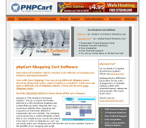 Phpcart Webseite